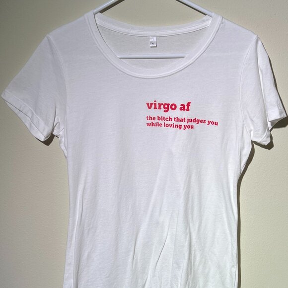 NWOT Virgo Graphic Tee T-Shirt Women's Sz XL Runs Smaller - Picture 1 of 2